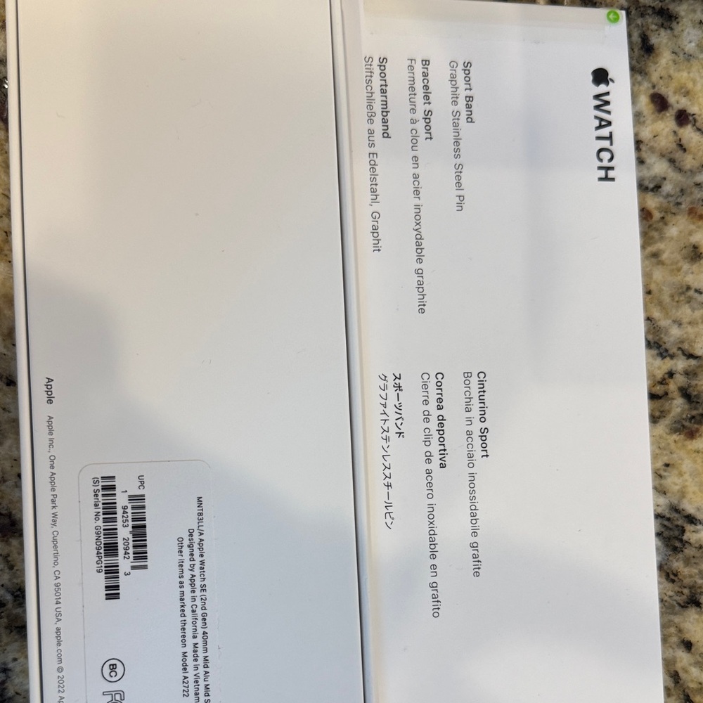 Apple Smartwatch with Midnight Black Band - Picture 2 of 4